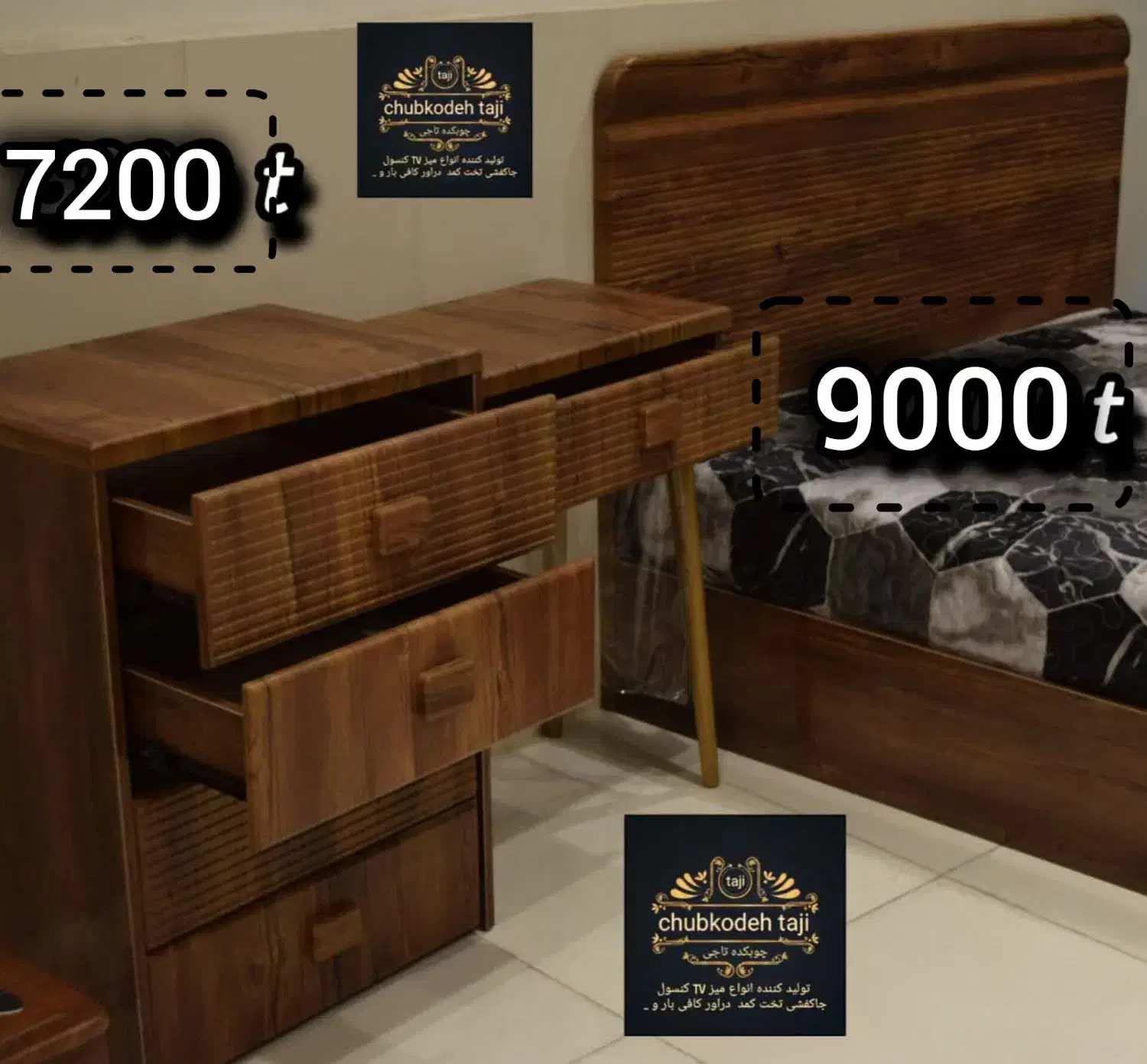 تخت دو نفره کد ۵۰ مدل خطی سرویس خاب تشک طبی فنری|تخت و سرویس خواب|مشهد, یاس|دیوار