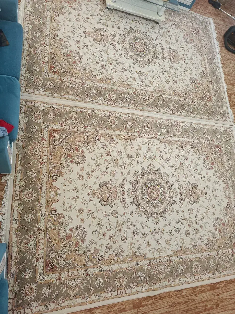 فرش تمیز ۲عدد اصل|فرش|سلماس, |دیوار