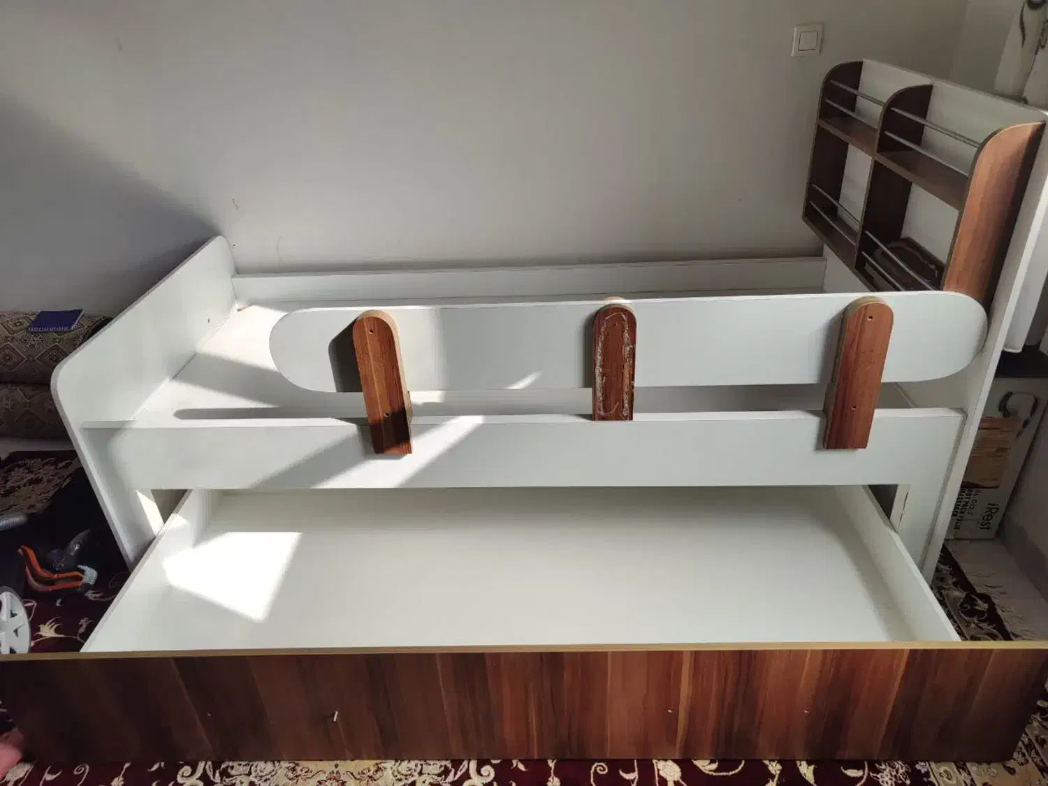 تخت خواب دونفره کشویی شرکتی|تخت و سرویس خواب|قم, پردیسان|دیوار