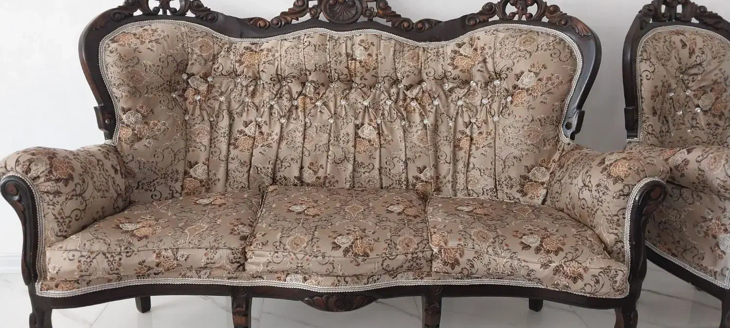 مبل استیل ۶ نفره|مبلمان خانگی و میز عسلی|خوانسار, |دیوار