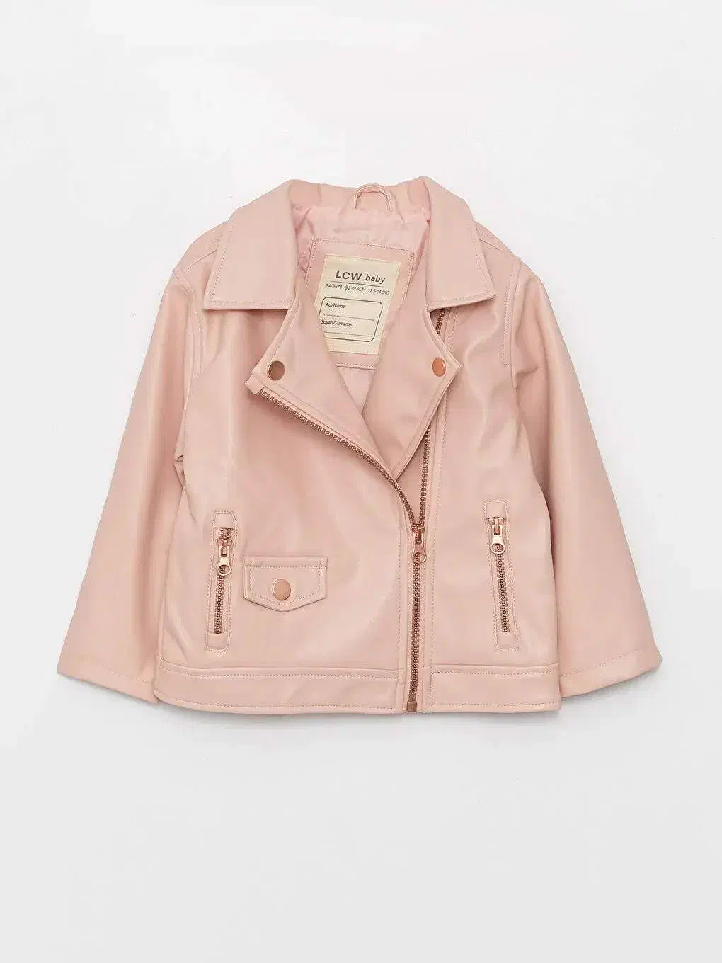 کاپشن چرم دخترانه صورتی جنس السی|کفش و لباس بچه|سمنان, |دیوار