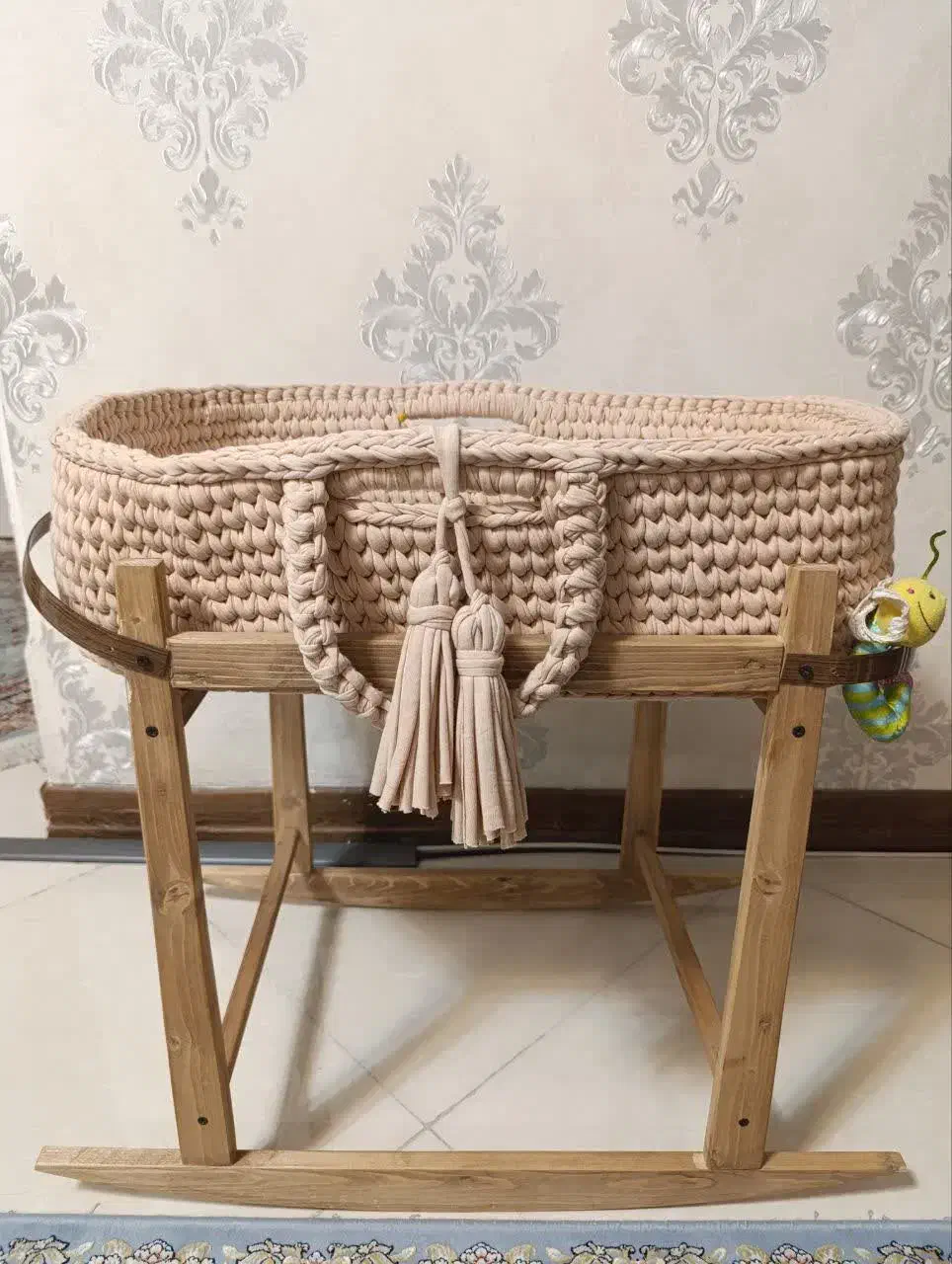 گهواره بانوج و سبد تریکو بافی|اسباب و اثاث بچه|تهران, جوانمردان (اندیشه)|دیوار