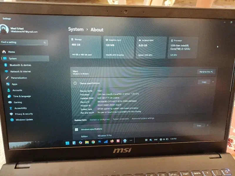 لپتاپ MSI|رایانه همراه|مشهد, شهید فرامرز عباسی|دیوار