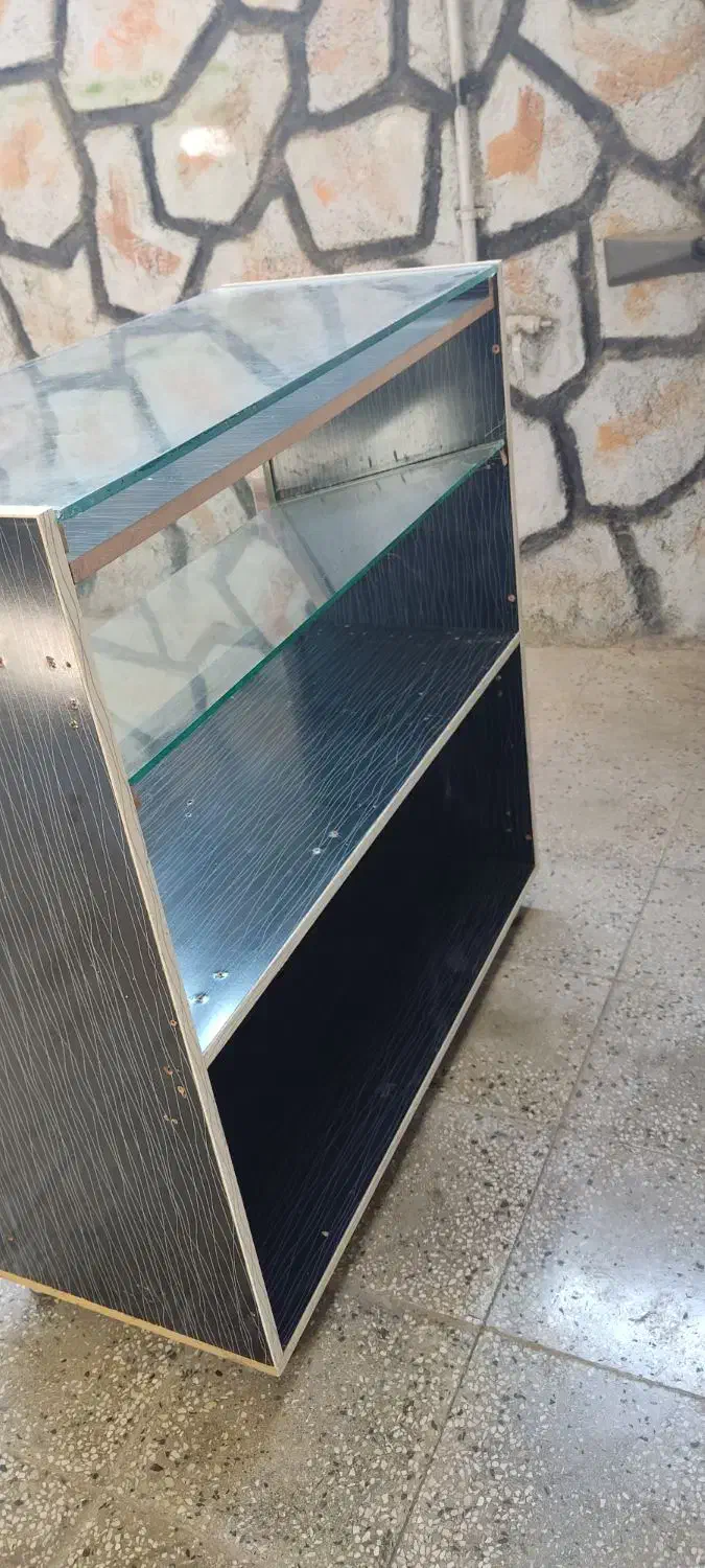 ویترین دوطبقه شیشه|بوفه، ویترین، کنسول|دهدشت, |دیوار