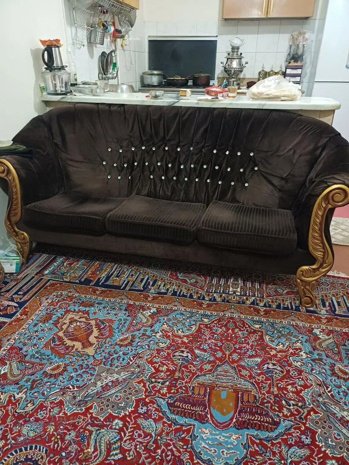 مبل 7نفره|مبلمان خانگی و میز عسلی|کرج, اسلام‌آباد|دیوار