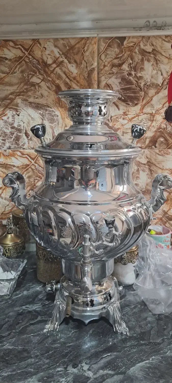 سماور گازی کاملا نو|سماور، چای‌ساز، قهوه‌ساز|وحیدیه, |دیوار