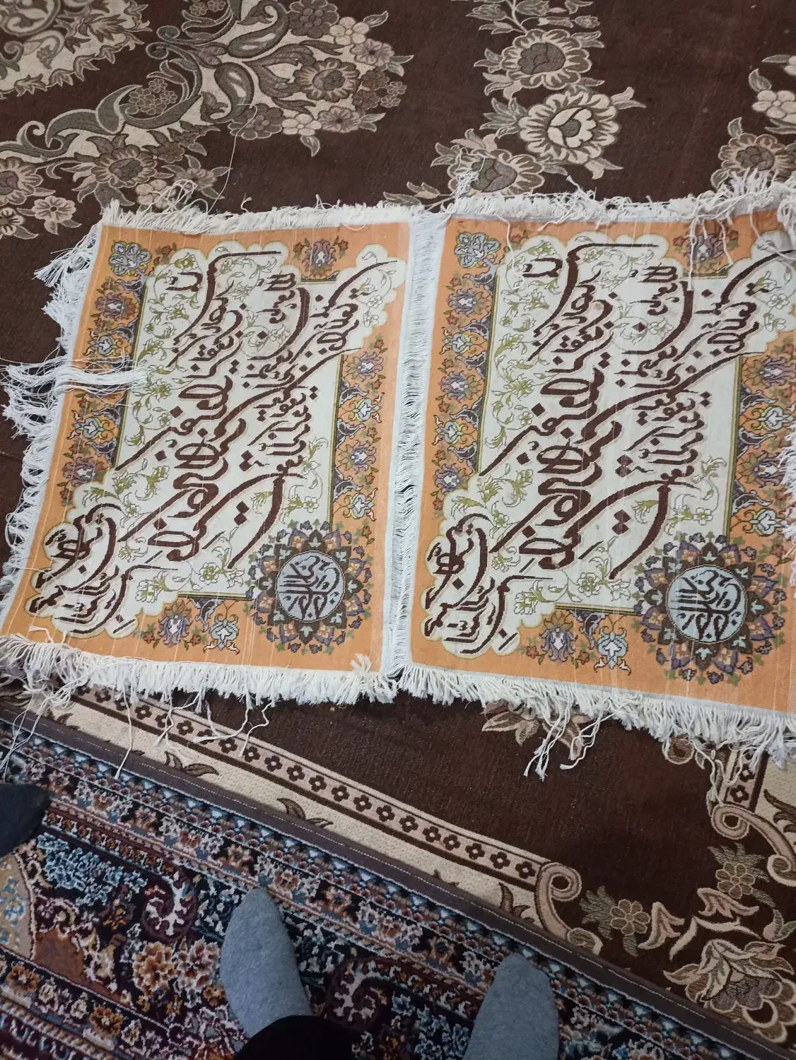 یک جفت تابلو فرش جا وجلال خوب|تابلو فرش|تبریز, |دیوار