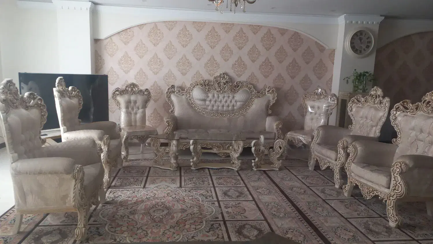 مبلمان  ۹نفره|مبلمان خانگی و میز عسلی|ری, شهرری|دیوار
