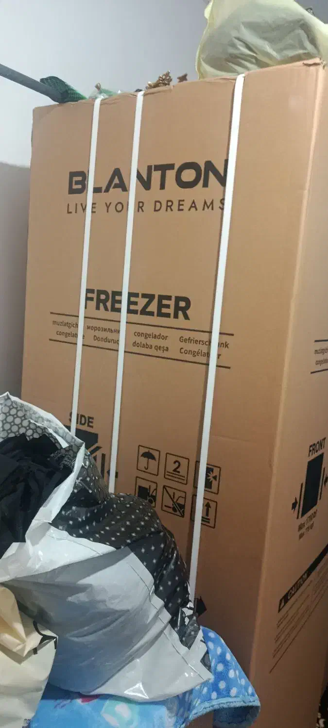 یخچال دو قلو سفید چرمی بلانتون|یخچال و فریزر|نقده, |دیوار