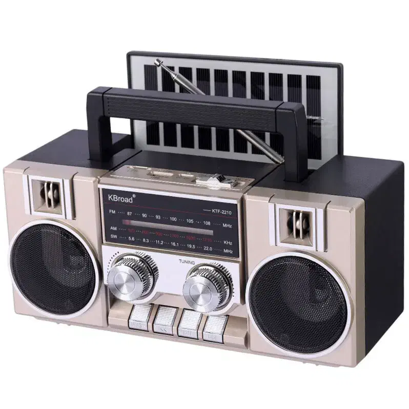 رادیو و اسپیکر خورشیدی بلوتوثی رم و فلش‌خور|پخش‌کننده همراه|رشت, کوی طالقانی|دیوار