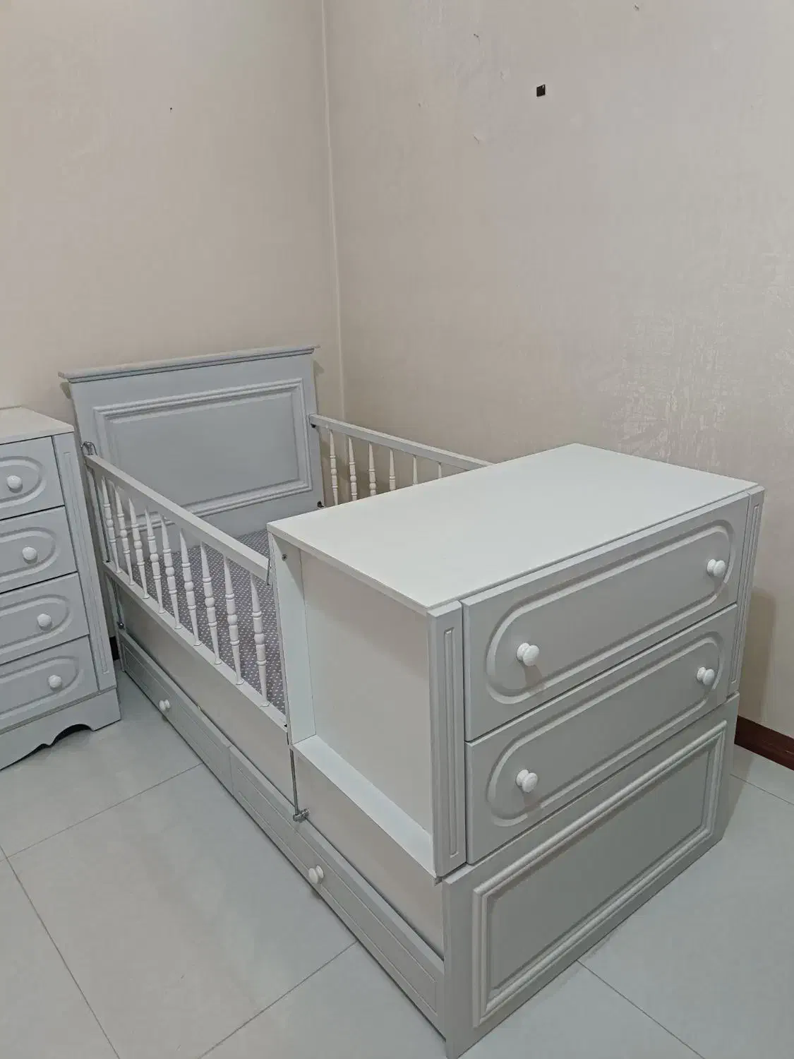 سرویس خواب کودک + دراور + کمد + تشک خواب|تخت و سرویس خواب|فردیس, فردیس|دیوار