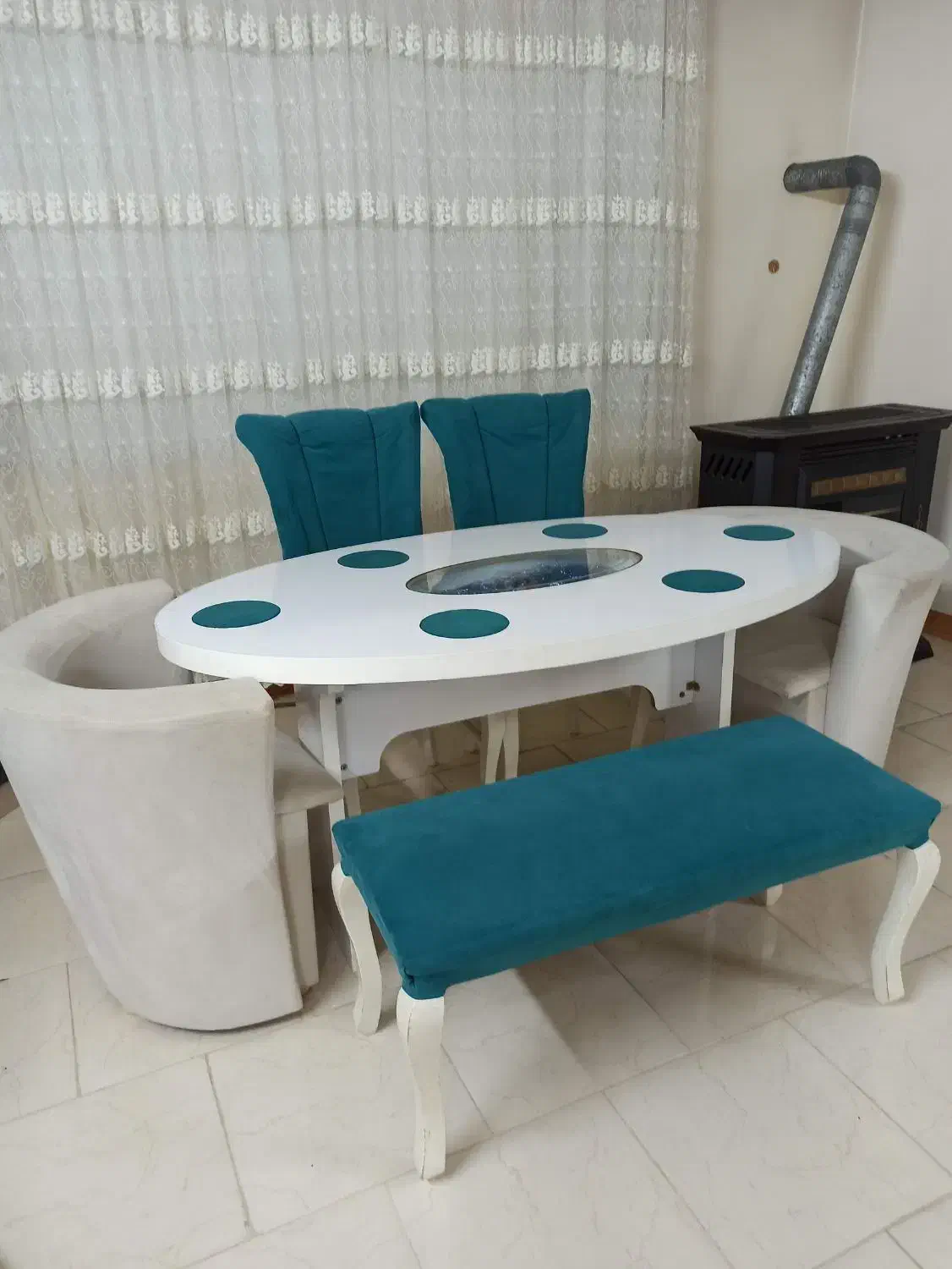 میز غذاخوری ۶ نفره|میز و صندلی غذاخوری|بابل, |دیوار