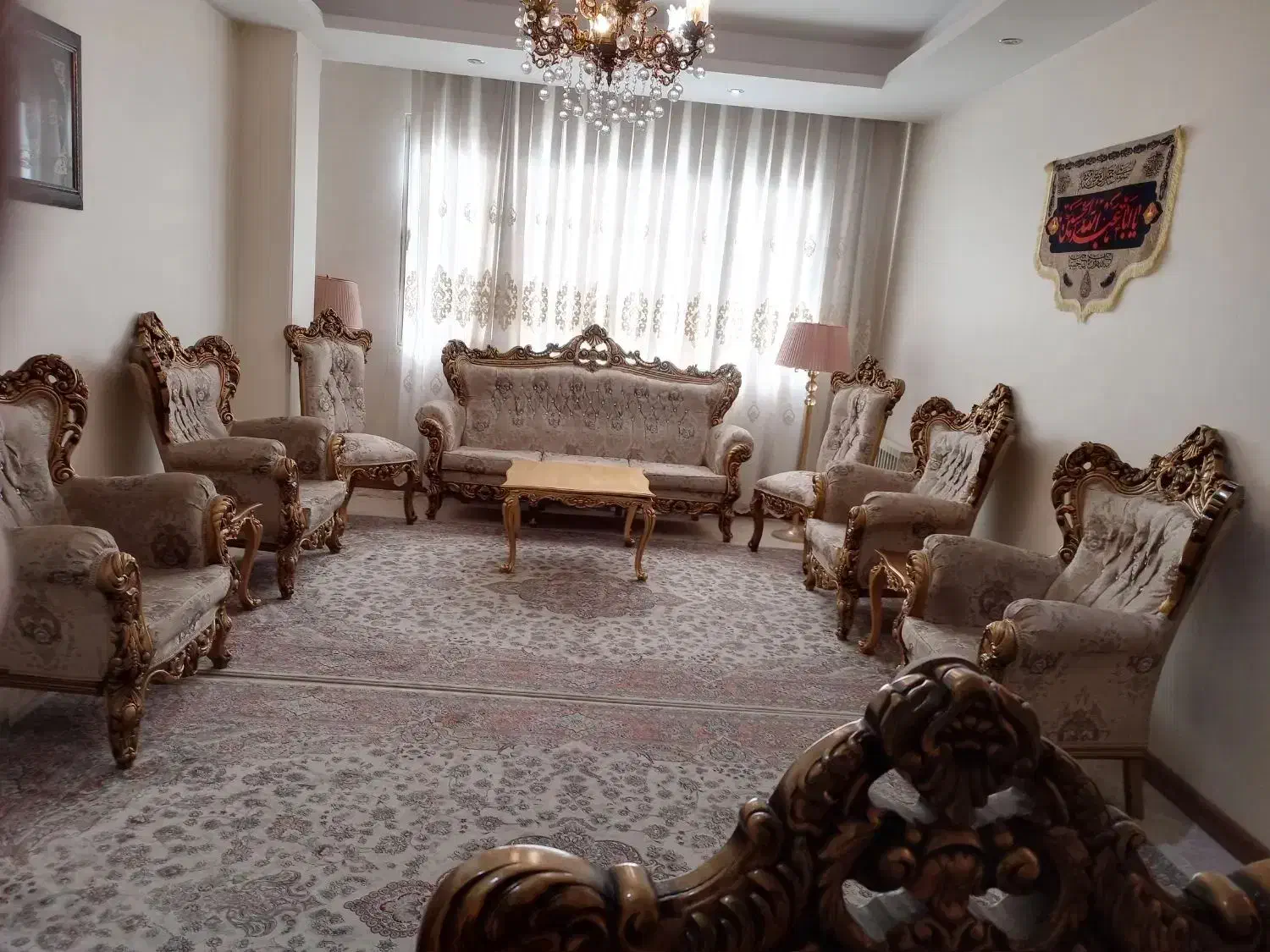 مبلمان استیل ۹نفره+میز ناهارخوری استثنایی درحدنو|مبلمان خانگی و میز عسلی|تهران, صادقیه|دیوار