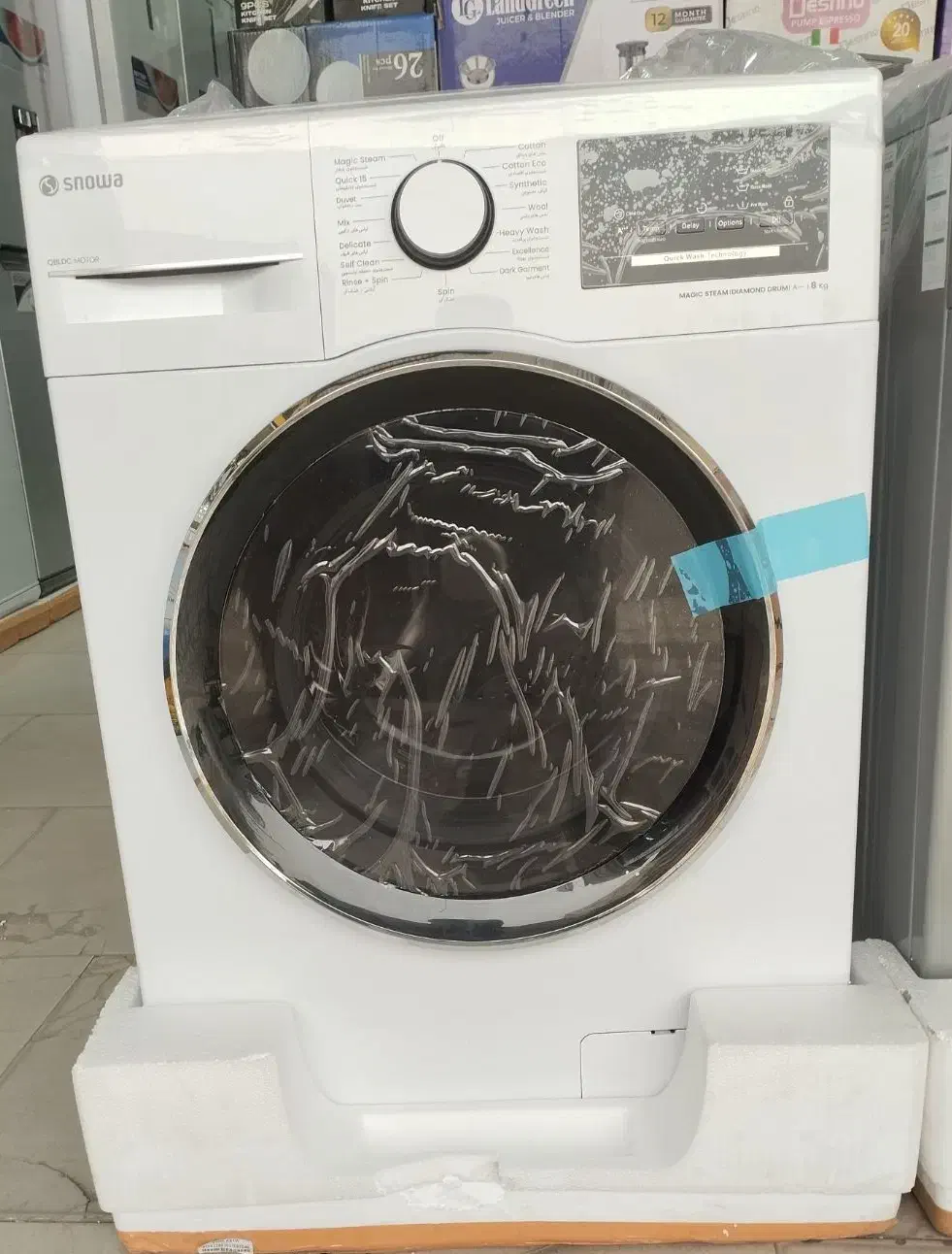 لباسشویی اتومات جدید اسنوا 8کیلو به قیمت کارخانه|ماشین لباسشویی و خشک‌کن لباس|زاهدان, |دیوار