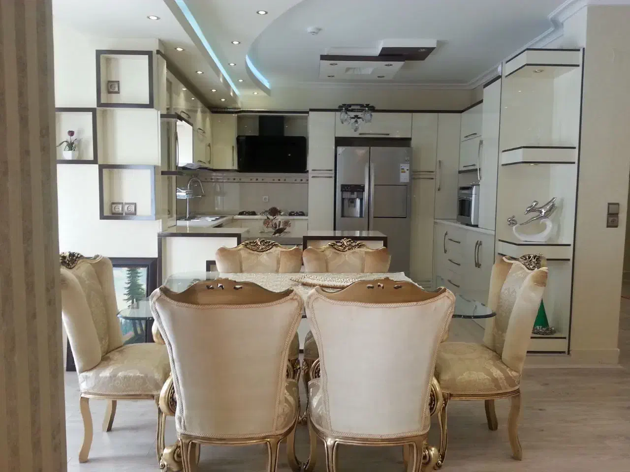 غذاخوری6نفره|میز و صندلی غذاخوری|سهند, |دیوار