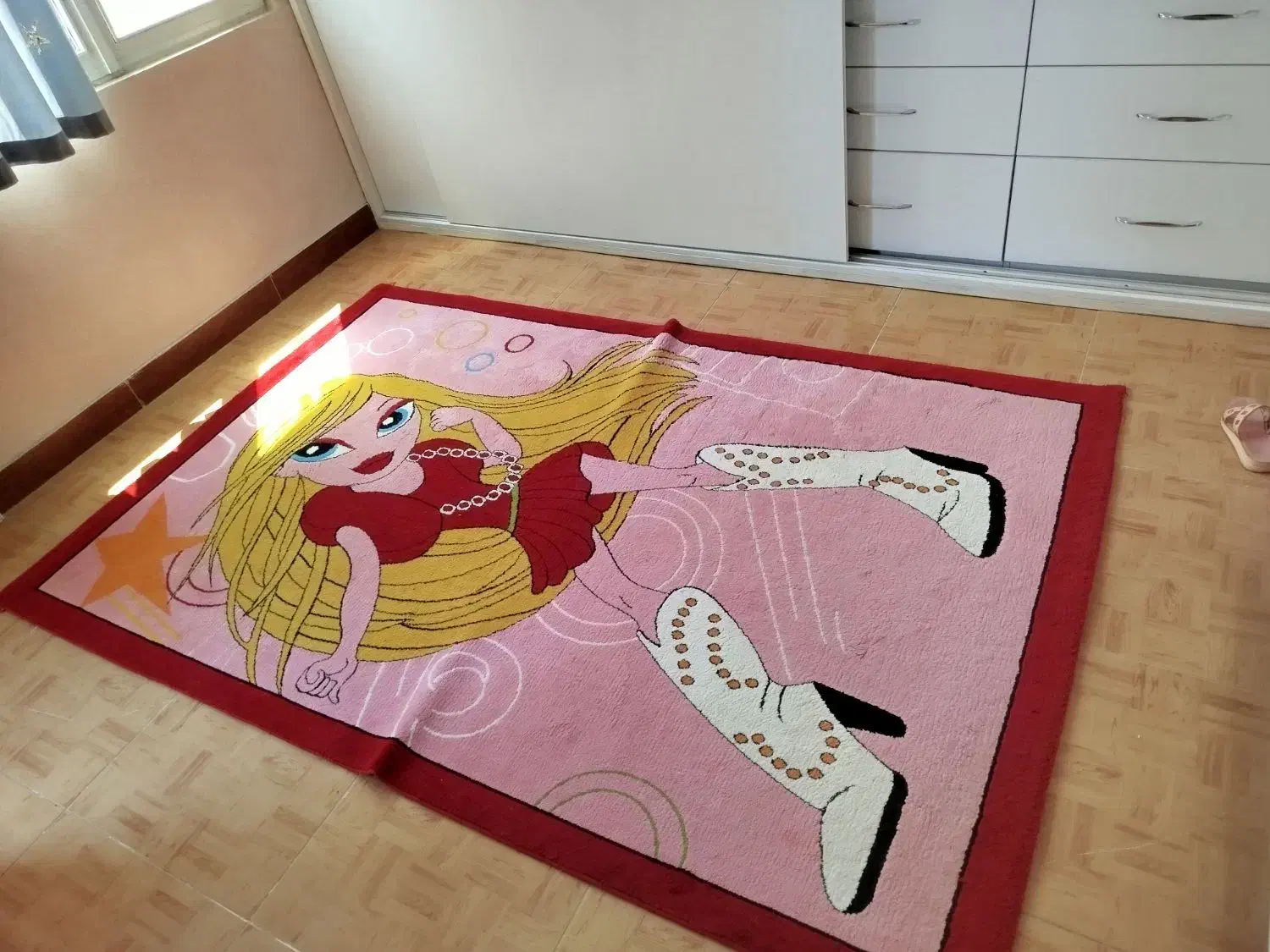 فرش صورتی کودک|فرش|شهریار, شهرک وائین|دیوار