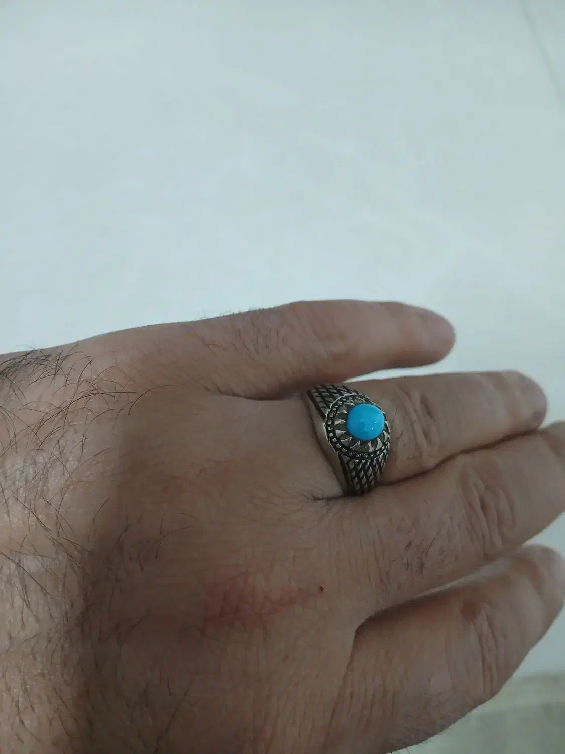 انگشتر نقره فیروزه نیشابور|جواهرات|مشهد, شیرودی|دیوار