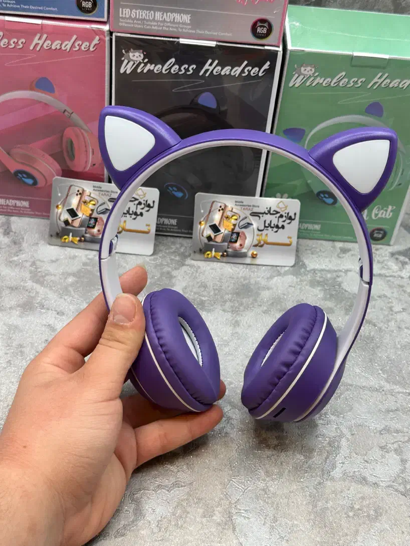 هدفون بلوتوثی گربه ای خرگوشی MZ023 با نور RGB|لوازم جانبی موبایل و تبلت|کرج, گلشهر|دیوار