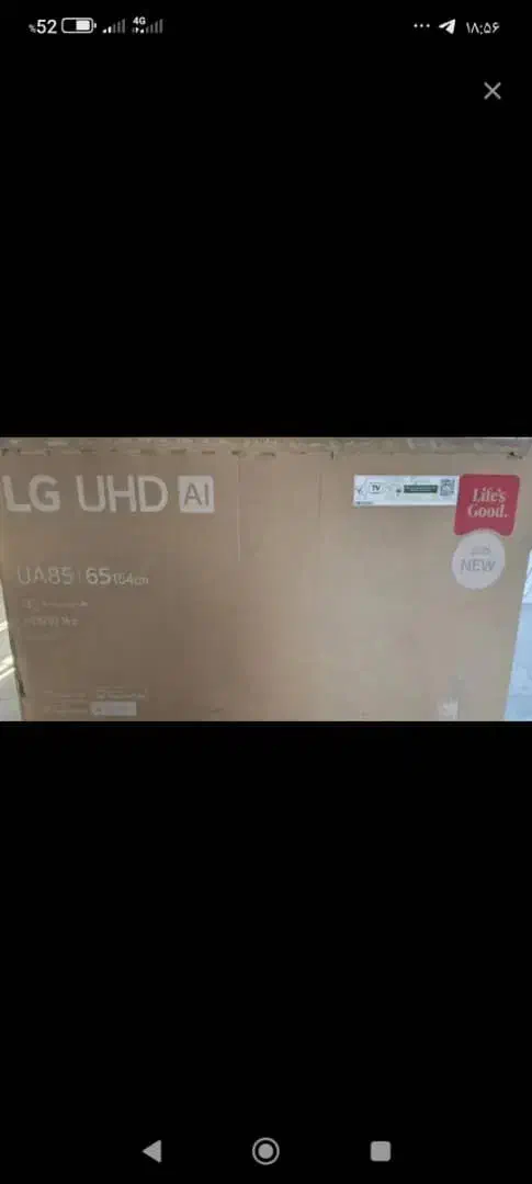 تلویزیون 65 اینج ((فقط کارتن))|تلویزیون و پروژکتور|تهران, ازگل|دیوار