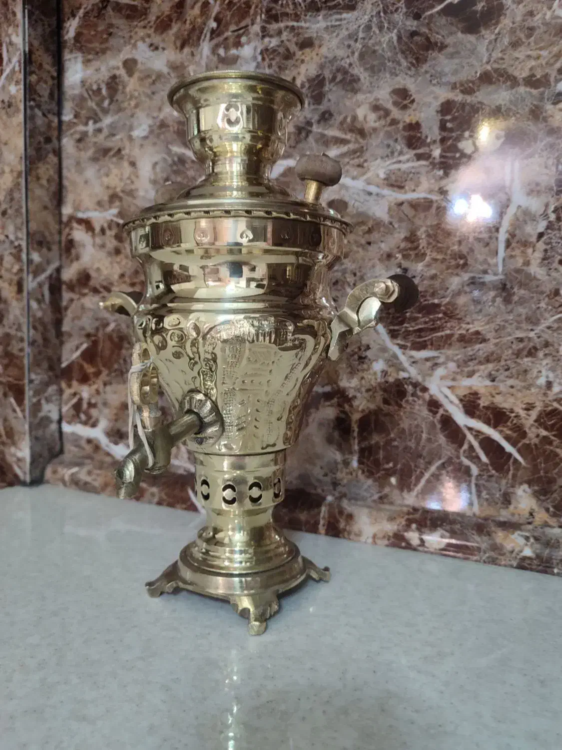 سماور زغالی1لیتری طرح قلم|سماور، چای‌ساز، قهوه‌ساز|تبریز, |دیوار