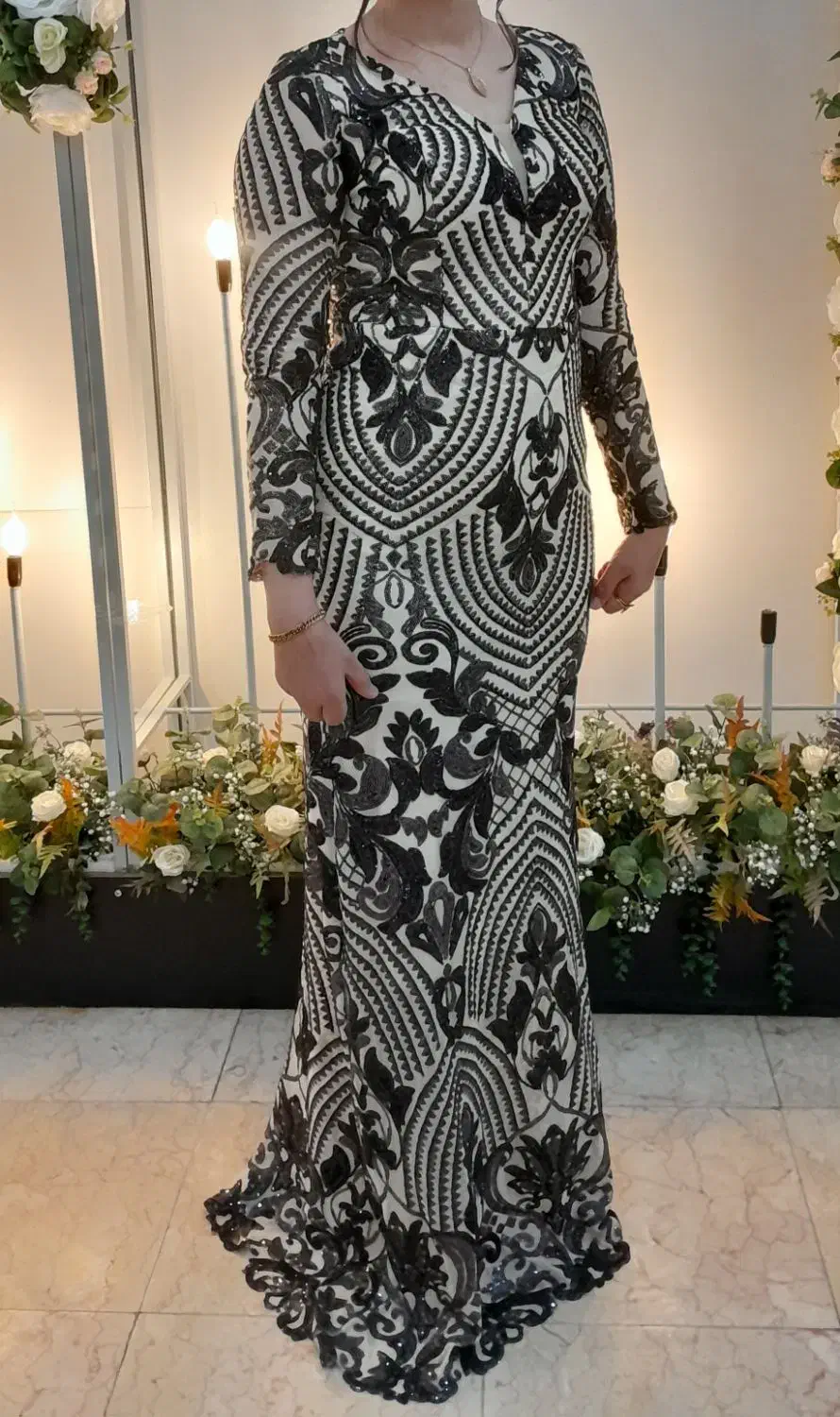 لباس مجلسی پولکی بلند|لباس|ماهدشت, |دیوار