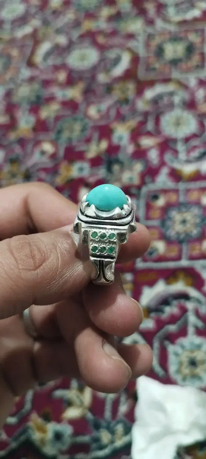 انگشتره فیروزه محک نیشابور کار استاد رحیم طهران|جواهرات|قرچک, مهدیه|دیوار