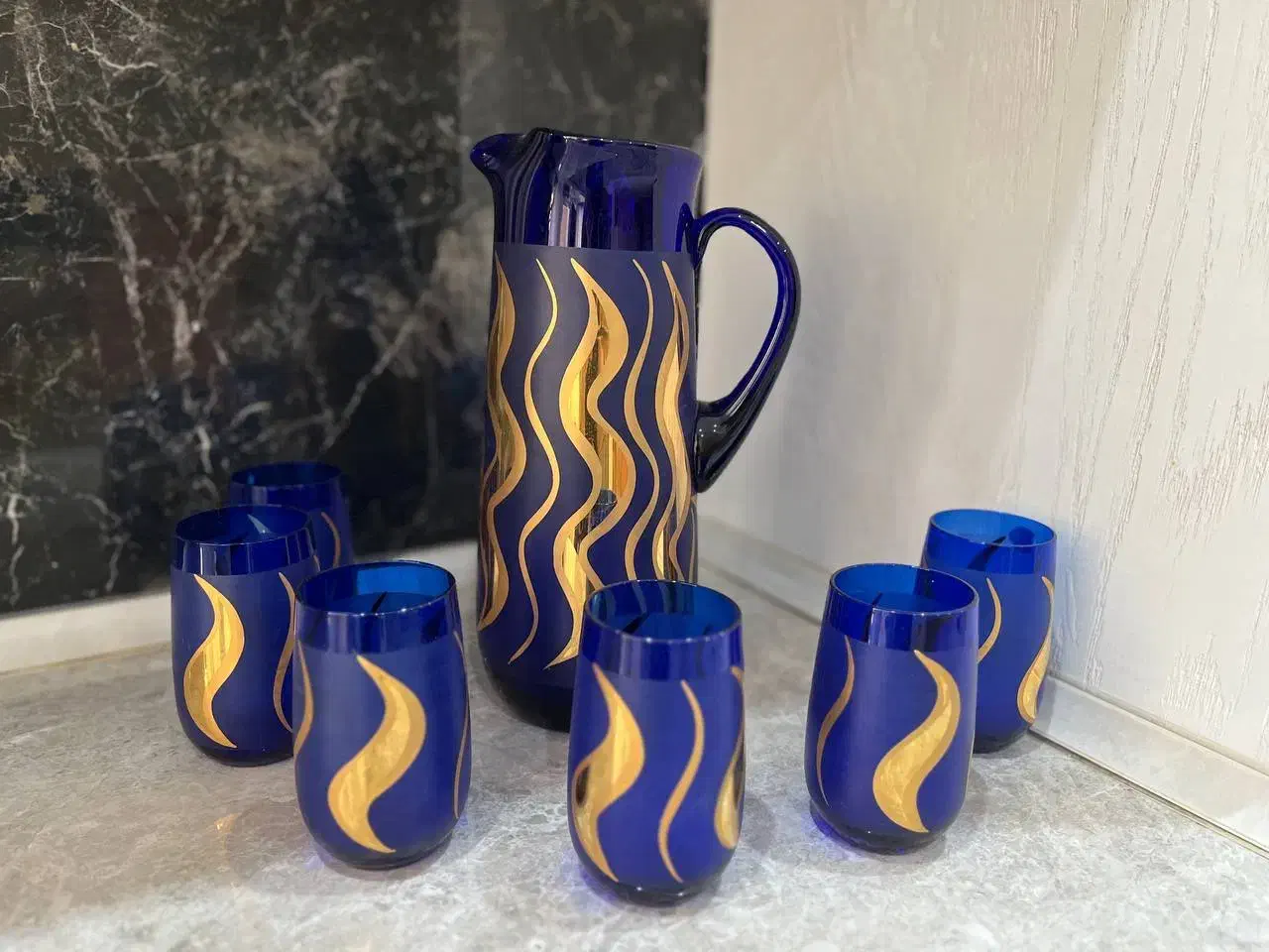 پارچ و لیوان و قاب فیروزه کاری|صنایع دستی و سایر لوازم تزئینی|مشهد, بهارستان|دیوار