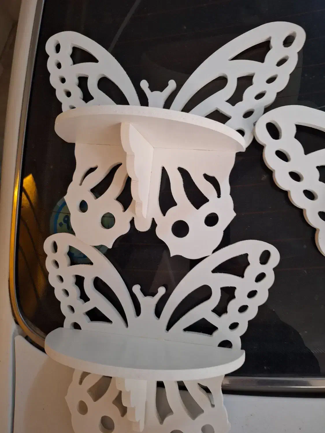 شلف دیواری مدل پروانه ۳ عدد|کتابخانه، شلف، قفسههای دیواری|ورامین, ورامین|دیوار