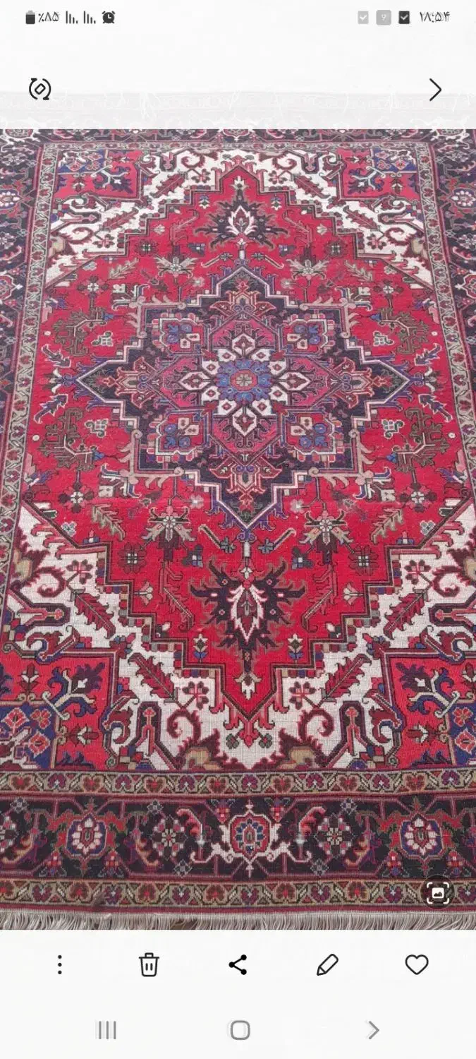 یک جفت فرش دستبافت هریس تاجری شش متری اعلا|فرش|پاکدشت, پاکدشت (مامازند)|دیوار