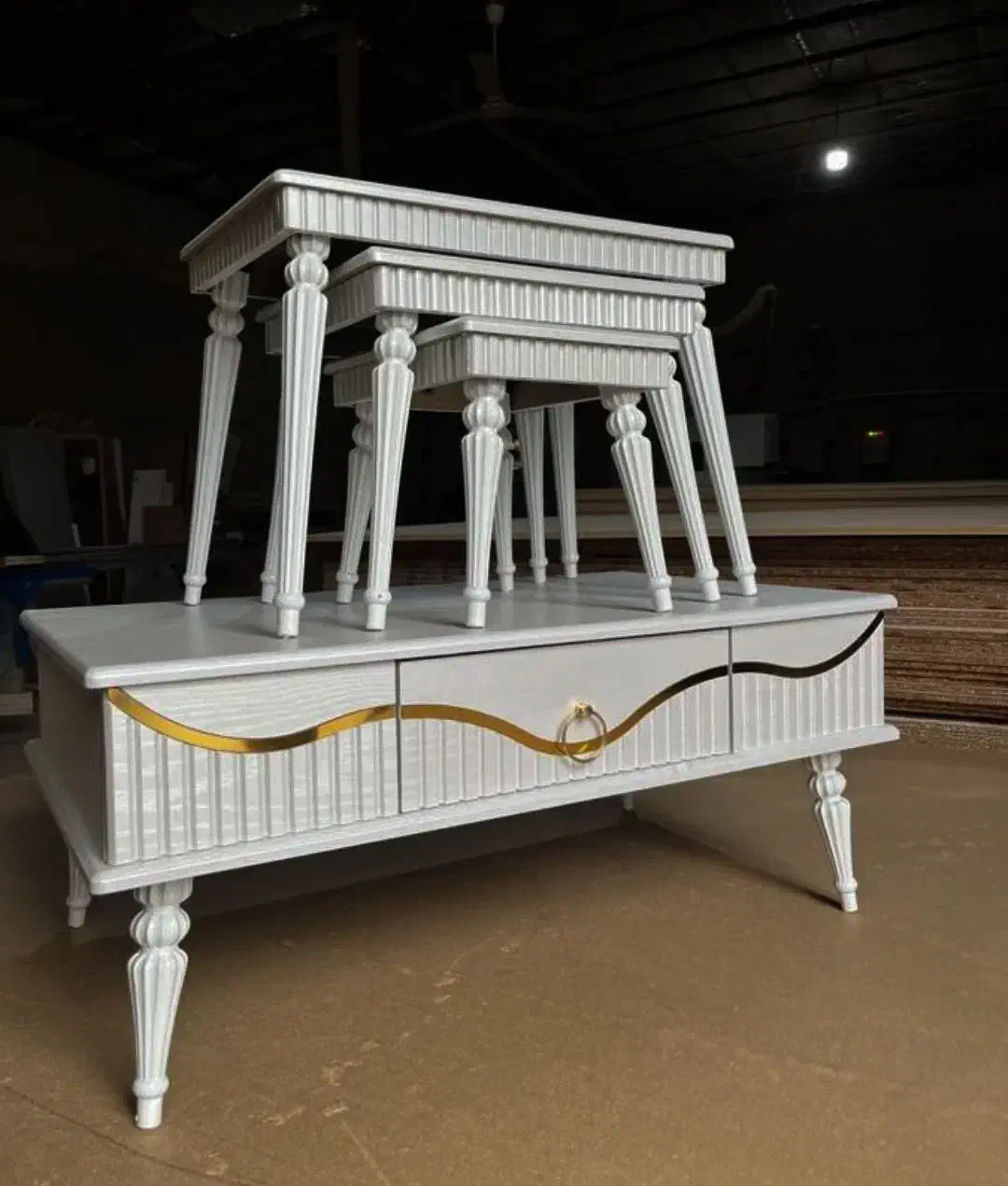 میز عسلی کارتنی 4تیکه//|مبلمان خانگی و میز عسلی|بم, |دیوار