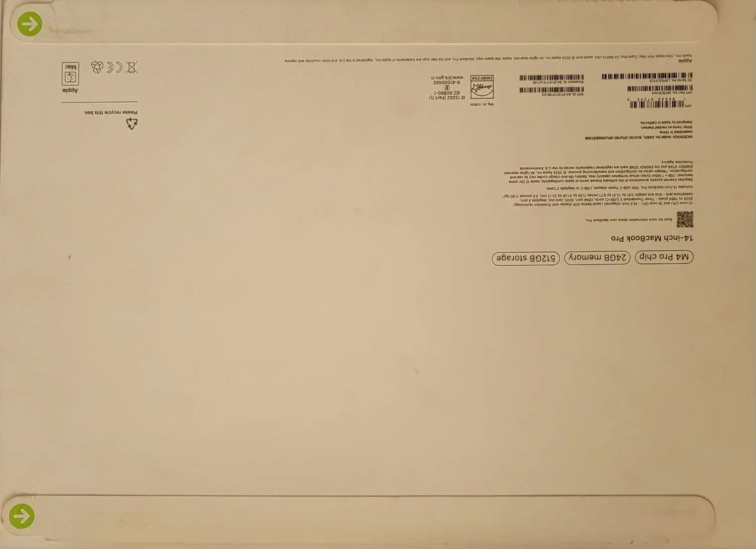 مک بوک M4 pro  رم ۲۴ حافظه ۵۱۲|رایانه همراه|تهران, آرژانتین|دیوار