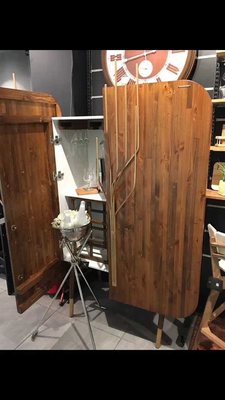 کمد بار سرد|بوفه، ویترین، کنسول|آباده, |دیوار