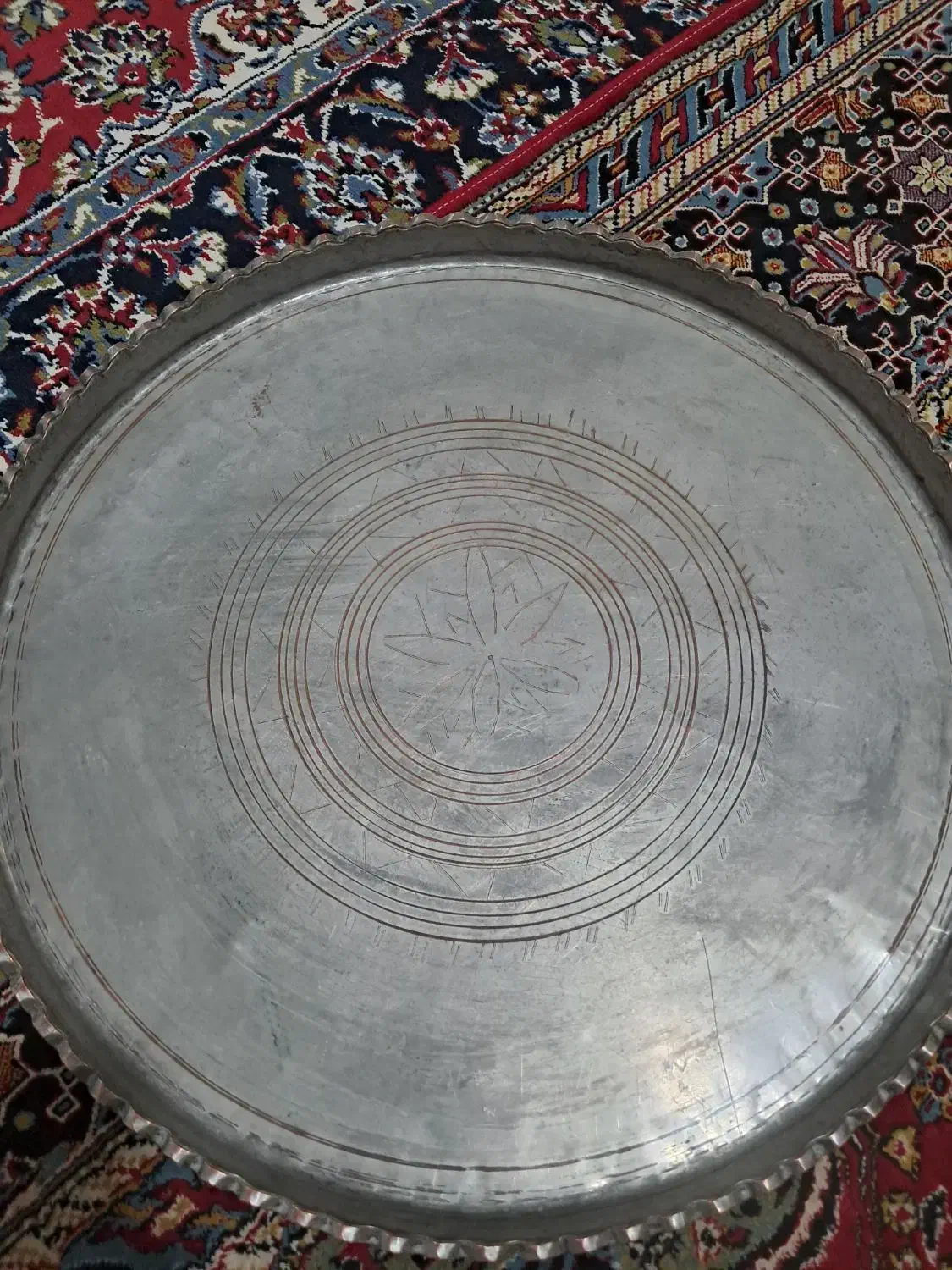 سینی مسی فروش فوری به دلیل نیاز مالی|ظروف سرو و پذیرایی|رباط‌کریم, رباط‌کریم|دیوار