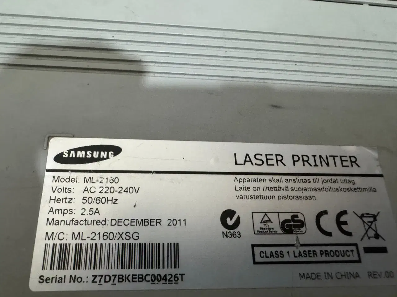 پرینتر سامسونگ تک کاره مدل ml-2160|پرینتر، اسکنر، کپی، فکس|اصفهان, هزارجریب|دیوار