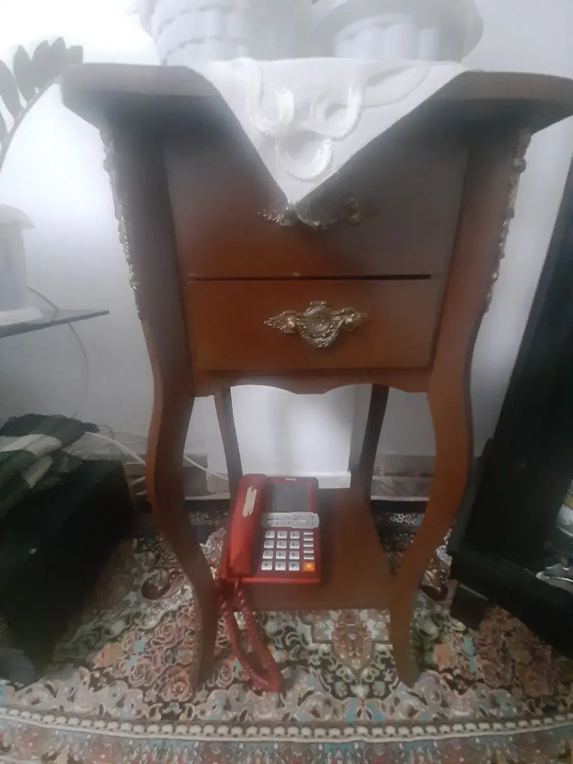 میز تلفن چوبی کشو دار|میز تلفن|رضوانشهر, |دیوار