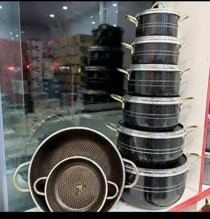 سرویس قابلمه (۱۴پارچه جمع کردن مغازه)|ظروف پخت‌وپز|سنندج, |دیوار