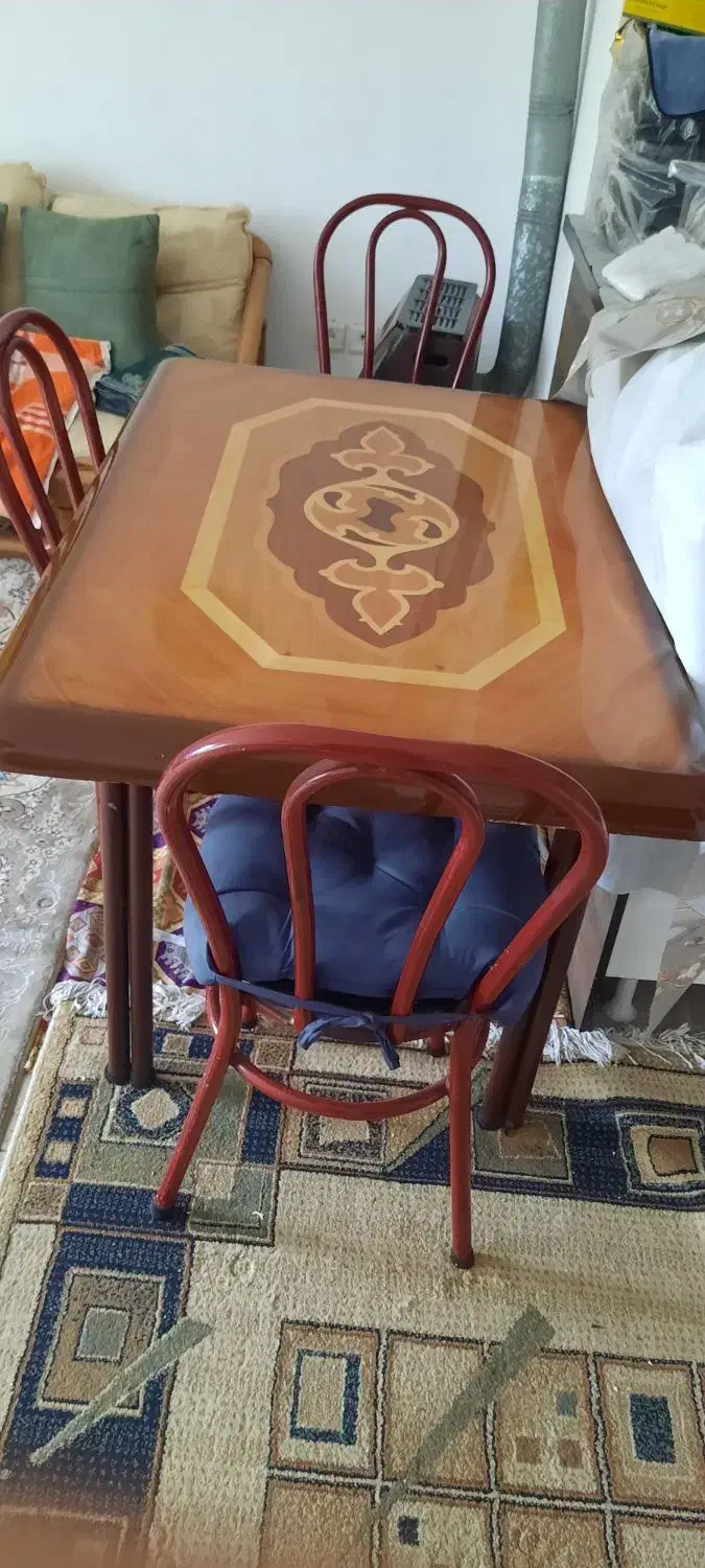 میز نهار خوری ۴نفره|میز و صندلی غذاخوری|تنکابن, |دیوار