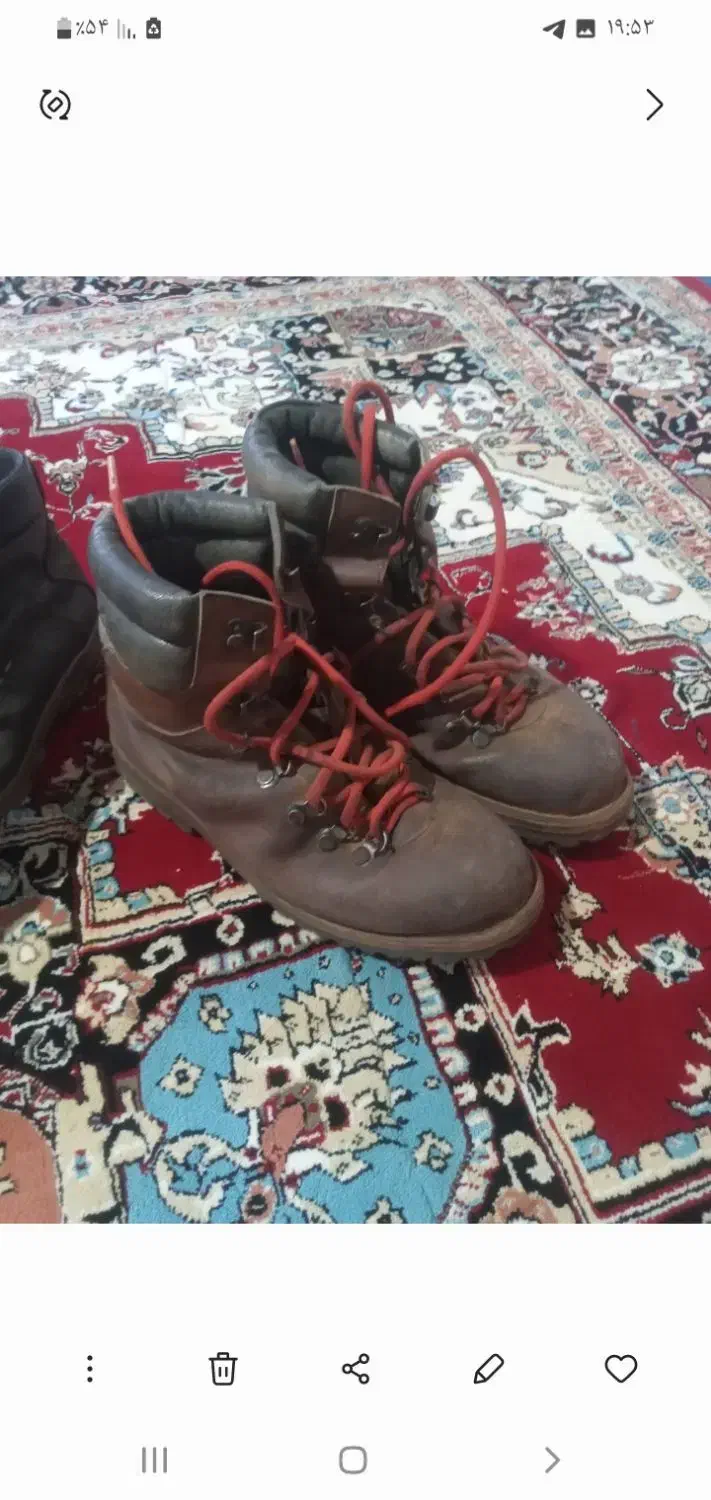 پوتین کوهنوردی سایز۴۳|کیف، کفش، کمربند|باسمنج, |دیوار