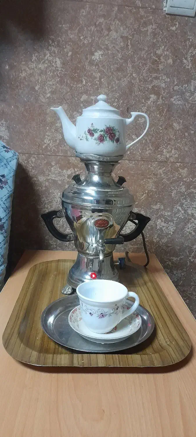 سماور برقی کوچک یک نفره|سماور، چای‌ساز، قهوه‌ساز|خسروشاه, |دیوار
