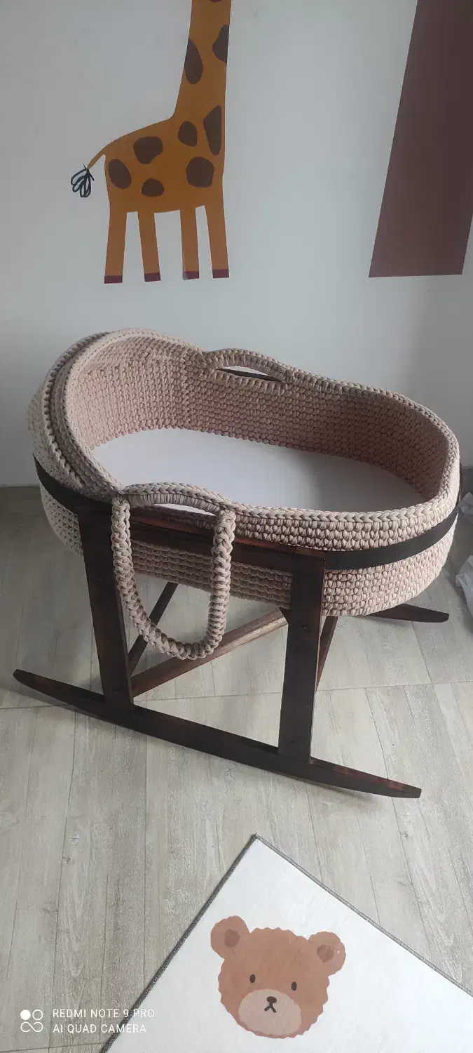 کریر نیمه سایه بان نوزاد رنگ نسکافه ای در حد نو|کالسکه و لوازم جانبی|چالوس, |دیوار