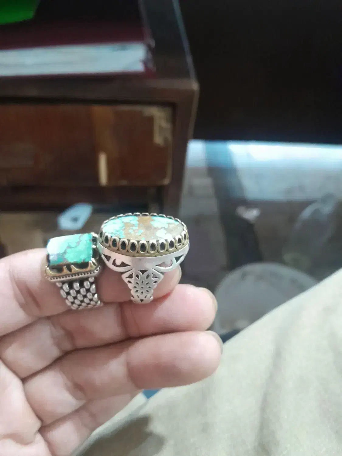 انگشترفیروزبارکاب زیبا|زیورآلات و اکسسوری|گرگان, |دیوار