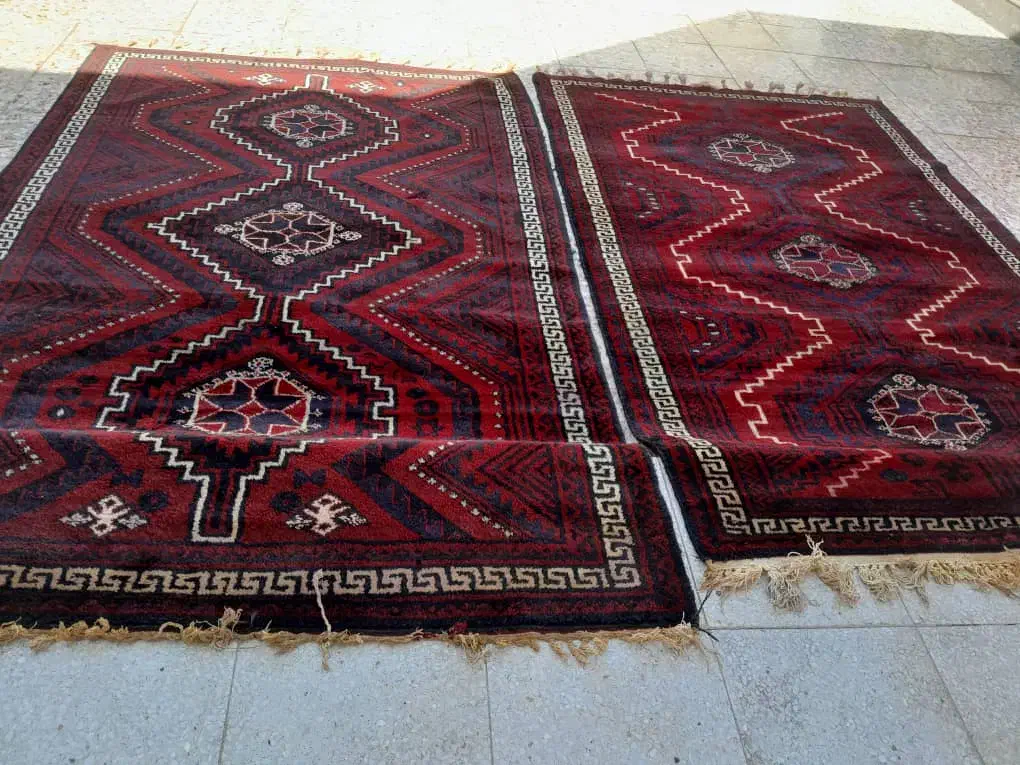 دوعدد‌فرش‌‌محلی‌۴۵ملیون‌‌در‌حد‌نو|فرش|ایذه, |دیوار