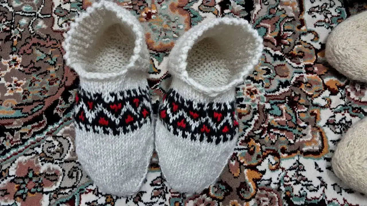 پاپوش یا گیوه ی سنتی|کیف، کفش، کمربند|فومن, |دیوار