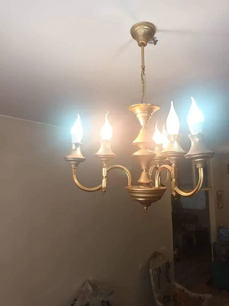 3 عدد لوستر آب کاری طلا|لوستر و چراغ آویز|تهران, امامت|دیوار