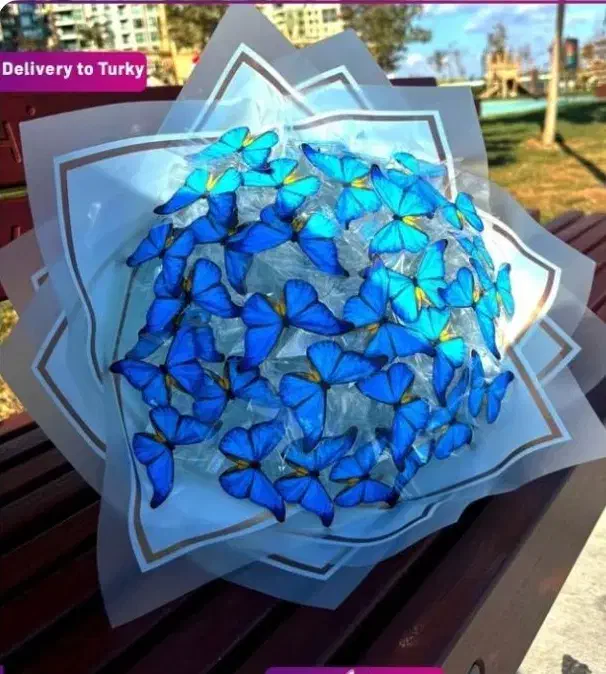 دسته گل پروانه ای|گل مصنوعی|الیگودرز, |دیوار