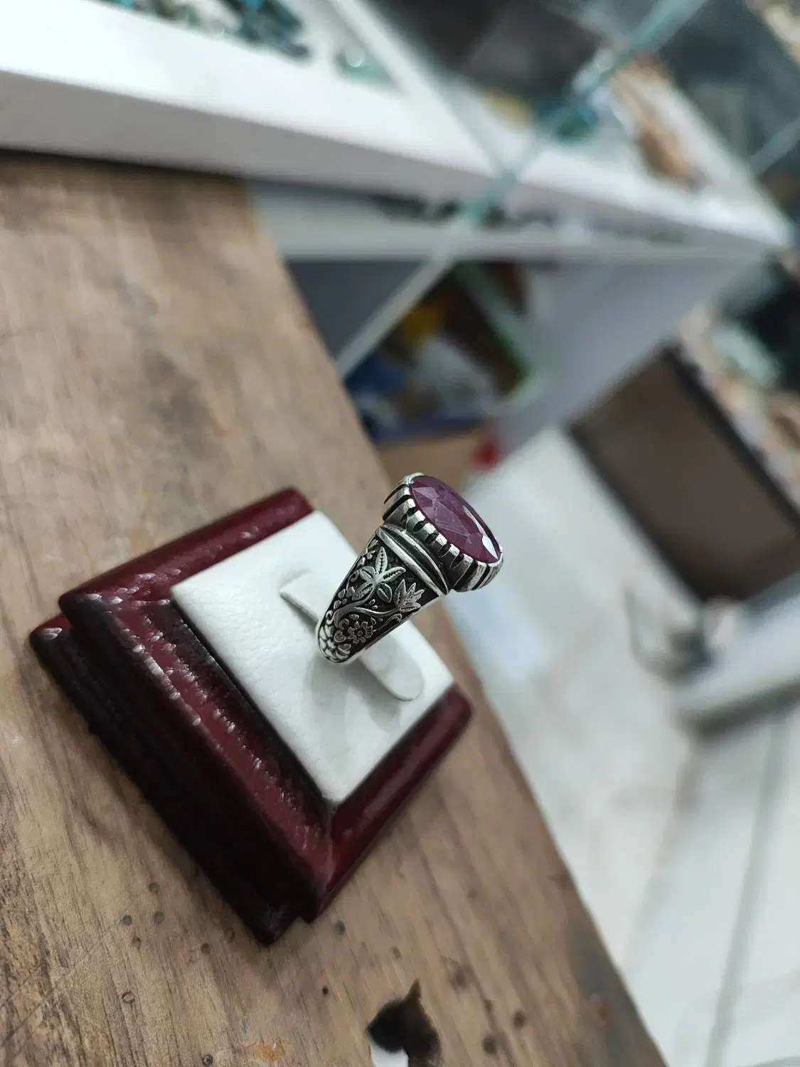 انگشتر شجر و یاقوت|زیورآلات و اکسسوری|سیرجان, |دیوار