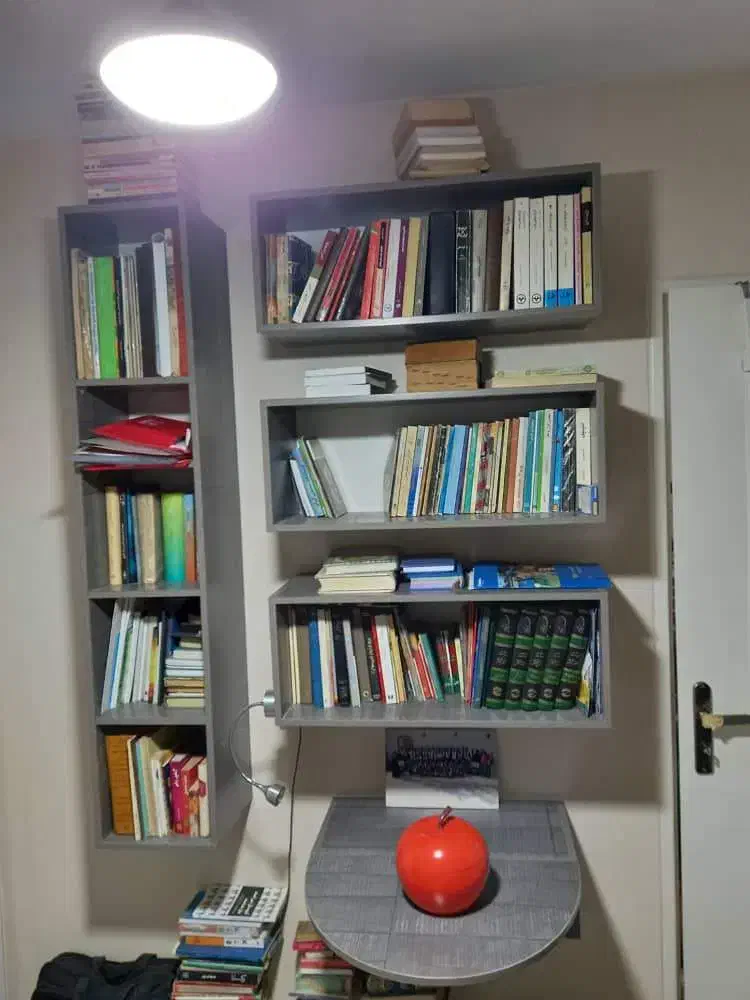 کتابخانه|کتابخانه، شلف، قفسه‌های دیواری|تهران, جیحون|دیوار