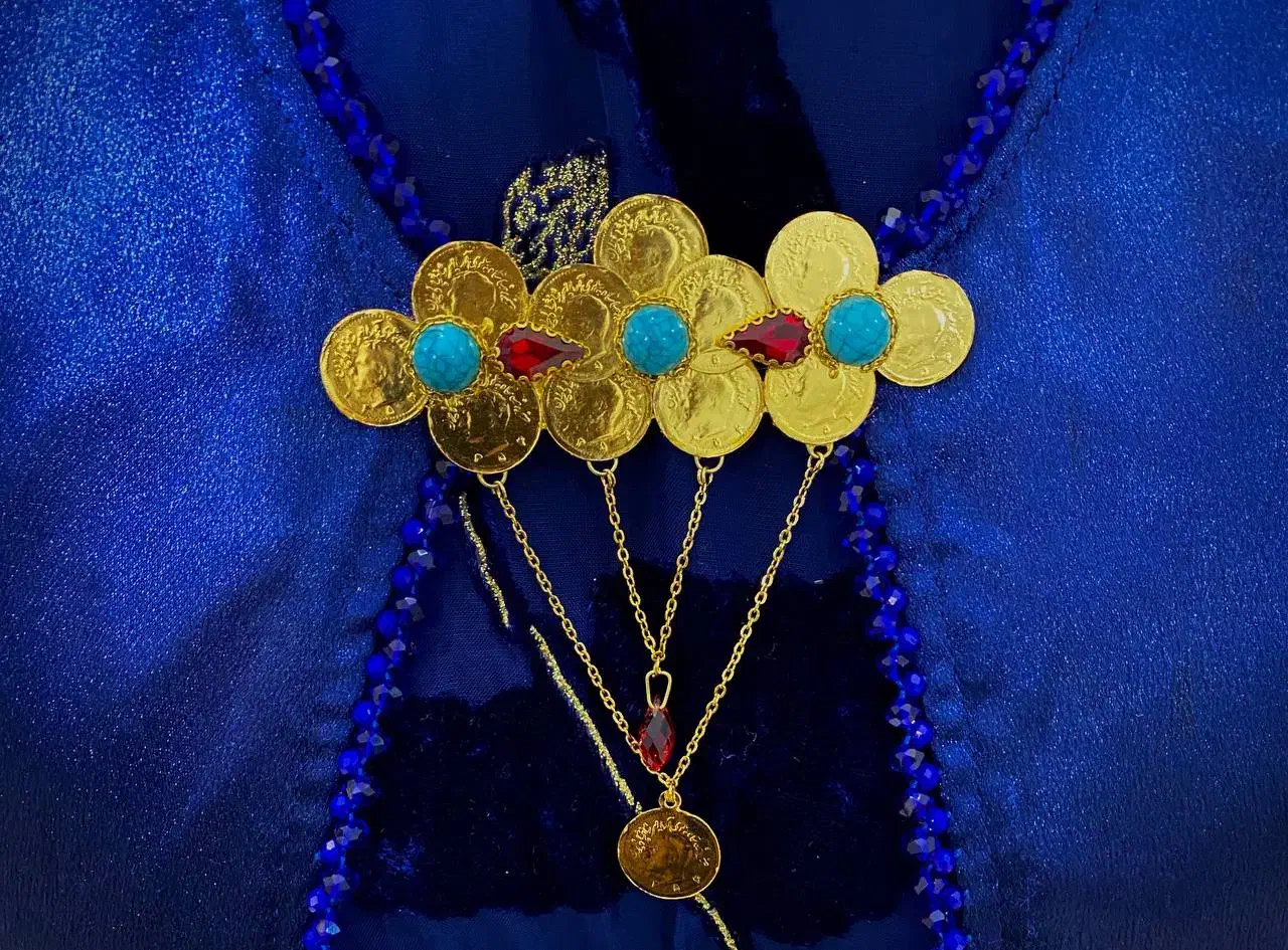 گل سینه قفل سخمه برنجی|صنایع دستی و سایر لوازم تزئینی|جوانرود, |دیوار