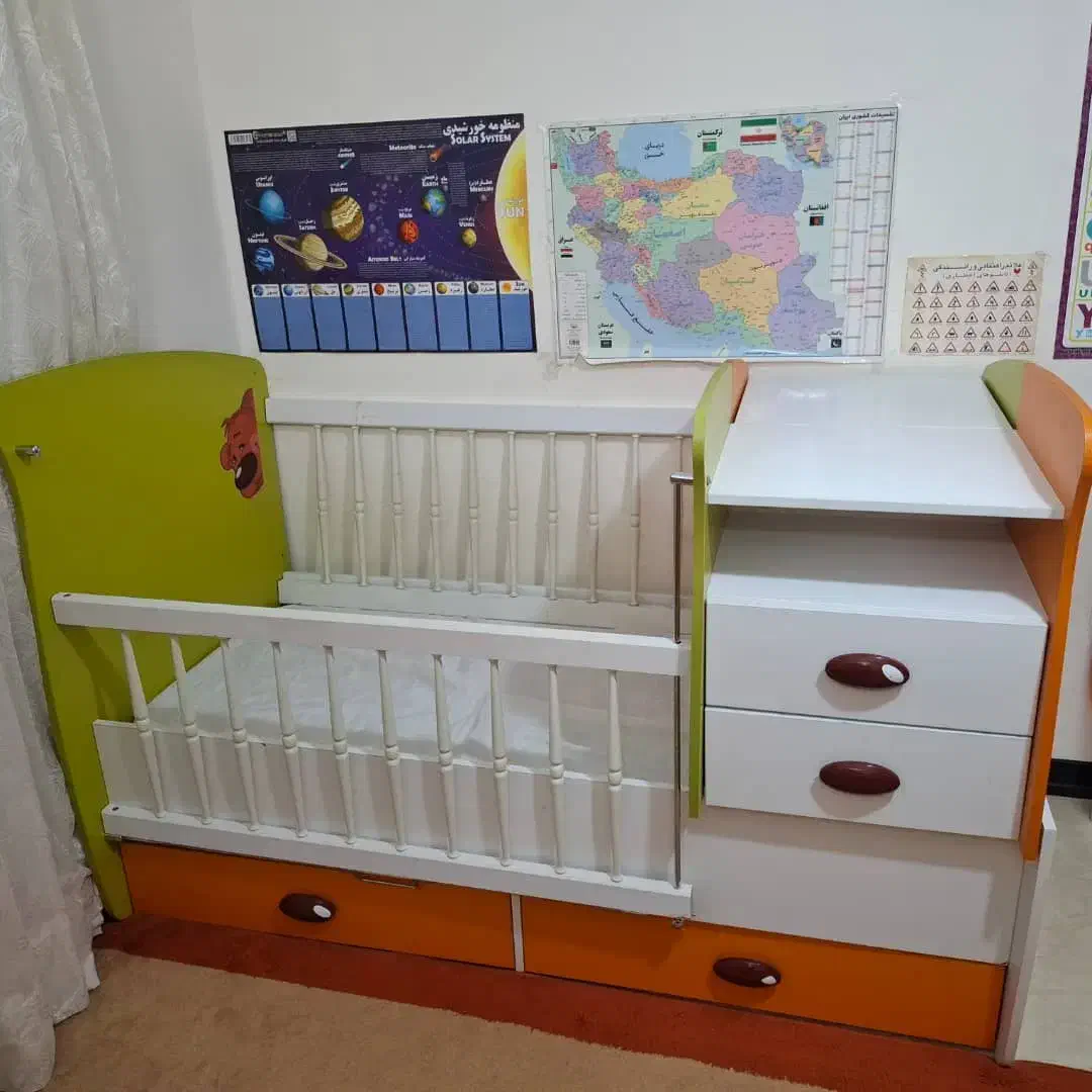 سرویس خواب نوزاد و کودک|تخت و سرویس خواب|جم, |دیوار