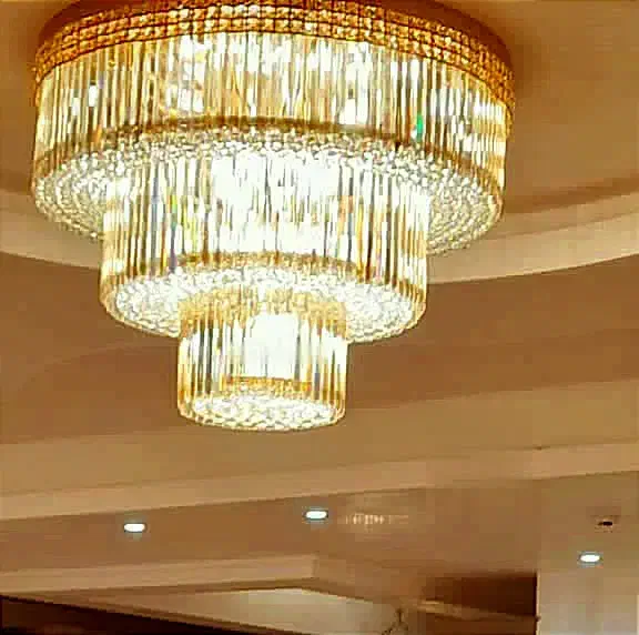 لوستر کریستالی مدل نیلا شماره ۳۵۹۰|لوستر و چراغ آویز|قم, نیروگاه|دیوار